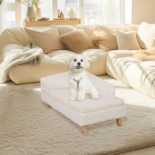 Elevated Nordic Pet Bed with Cozy Pad