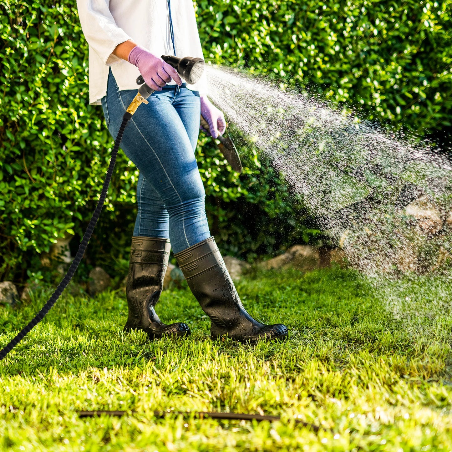 25ft/100ft Expandable Garden Hose With Nozzle