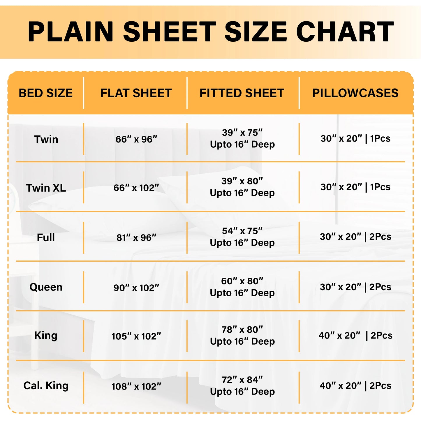 6Pc Solid Sheet Set – Brushed Microfiber, 16" Deep Pockets, with Embroidered & Plain Pillowcases