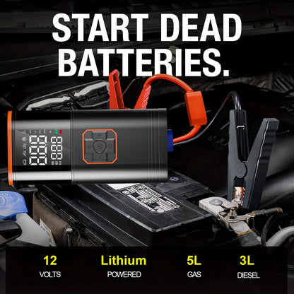 Digital Display Portable USB Rechargeable Air Compressor