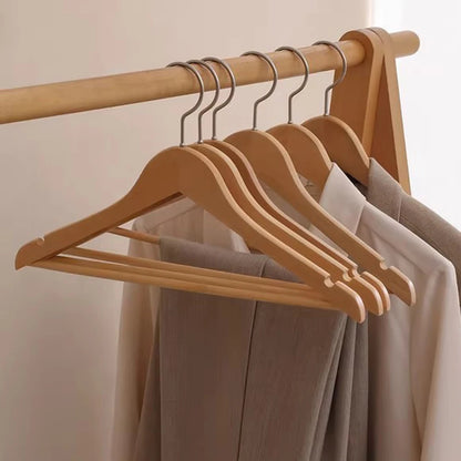 5/10/20/30PCS Seamless Solid Wood Hangers