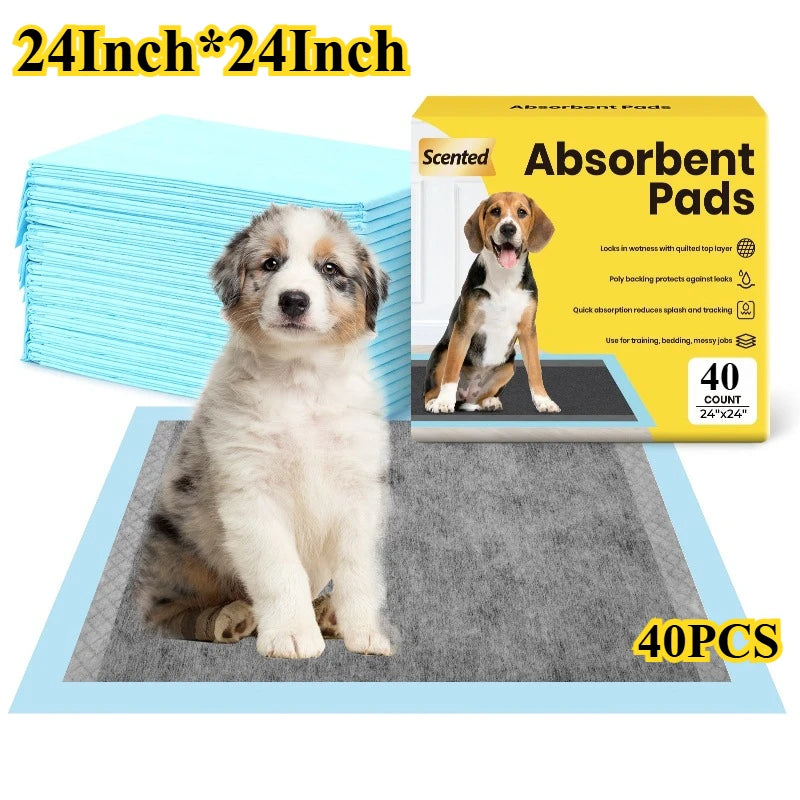 100/50/40PCS Quick-Dry Design Dog Pee Pads with Leak-Proof