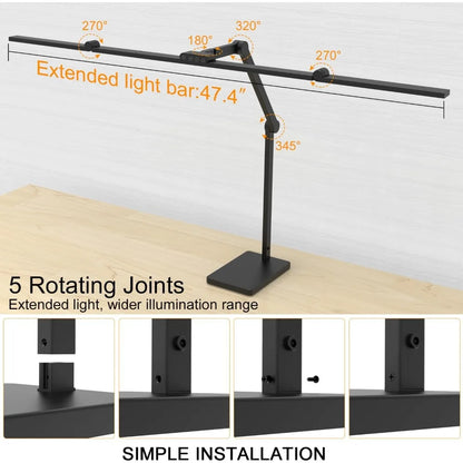 36W 3000LM Ultra Bright Architect Desk Lamp with Base