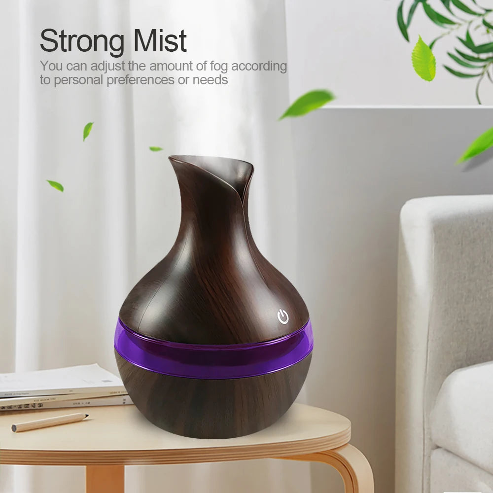 Air Humidifier with 7-Colors Mood LED Aromatherapy Diffuser