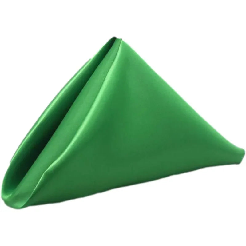 10pcs 35x35cm Square Satin Table Napkins Handkerchief