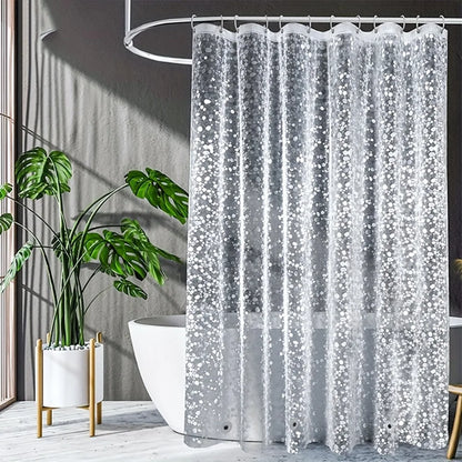 3D Pebble Pattern Shower Heavy-Duty Curtain Liner