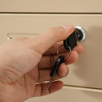 6-Drawer Lockable Rolling Metal File Cabinet