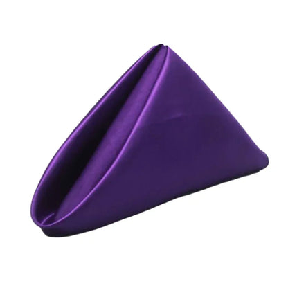 10pcs 35x35cm Square Satin Table Napkins Handkerchief