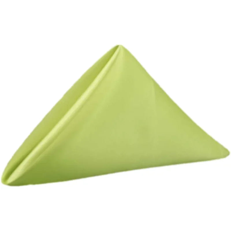 10pcs 35x35cm Square Satin Table Napkins Handkerchief