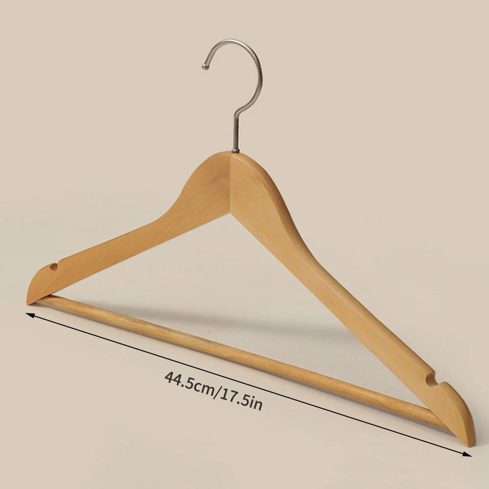 5/10/20/30PCS Seamless Solid Wood Hangers