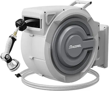 100-Foot Automatic Wall Mount Retractable Garden Hose Reel