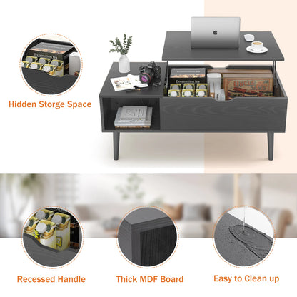 Lift Top Coffee Tables w/ Adjustable Storage Shelf