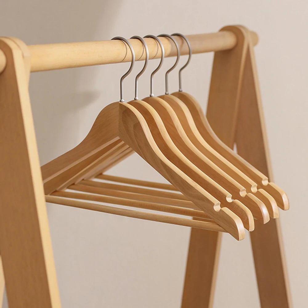 5/10/20/30PCS Seamless Solid Wood Hangers