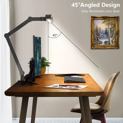 24W Ultra Bright Auto Dimming Led Desk Lamp with Clamp