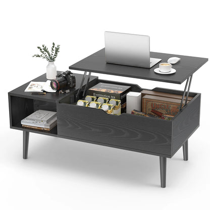 Lift Top Coffee Tables w/ Adjustable Storage Shelf