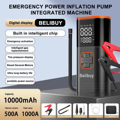 Digital Display Portable USB Rechargeable Air Compressor