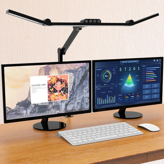 24W Ultra Bright Auto Dimming Led Desk Lamp with Clamp