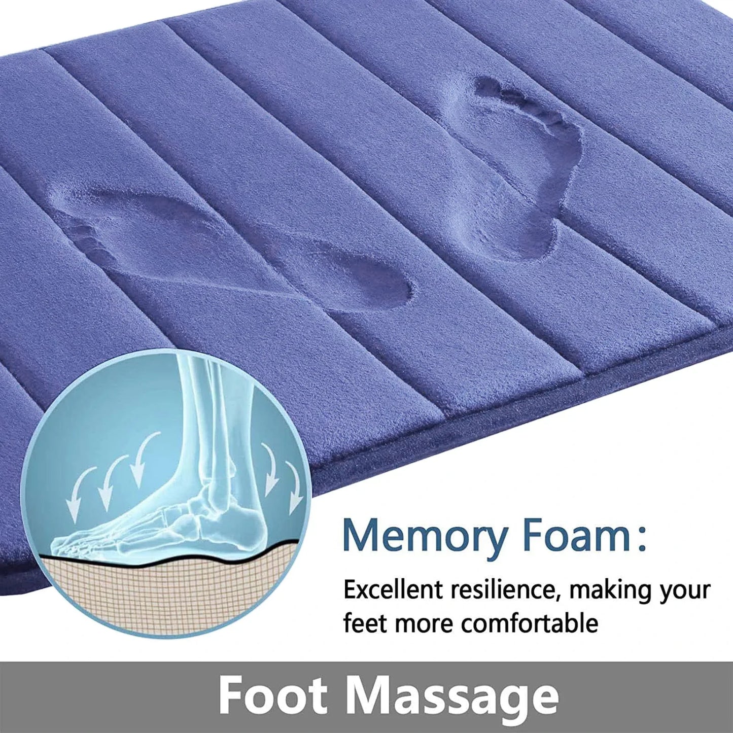 Super Absorbent Memory Foam Non-slip Bath Mat