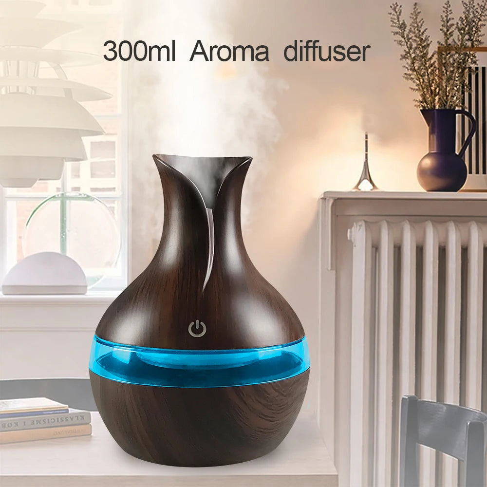 Air Humidifier with 7-Colors Mood LED Aromatherapy Diffuser