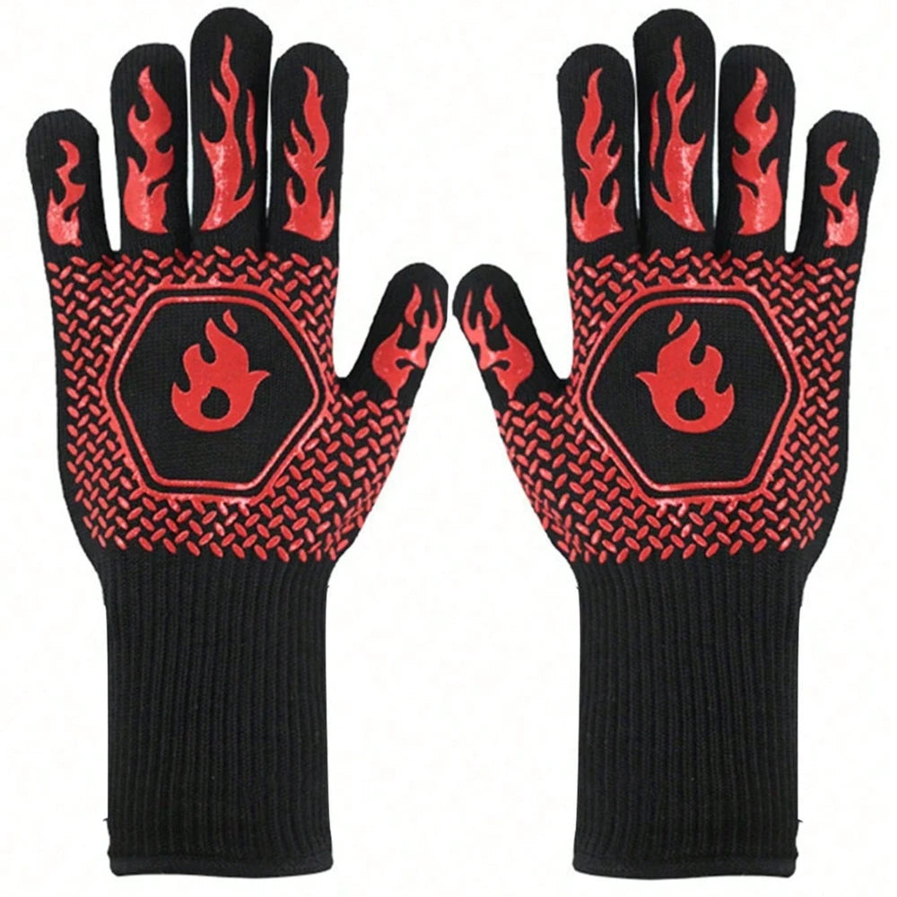 2PCS 500 Heat-insulating Resistant Oven Glove