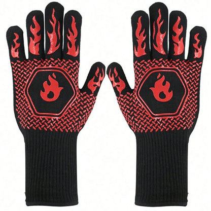 2PCS 500 Heat-insulating Resistant Oven Glove