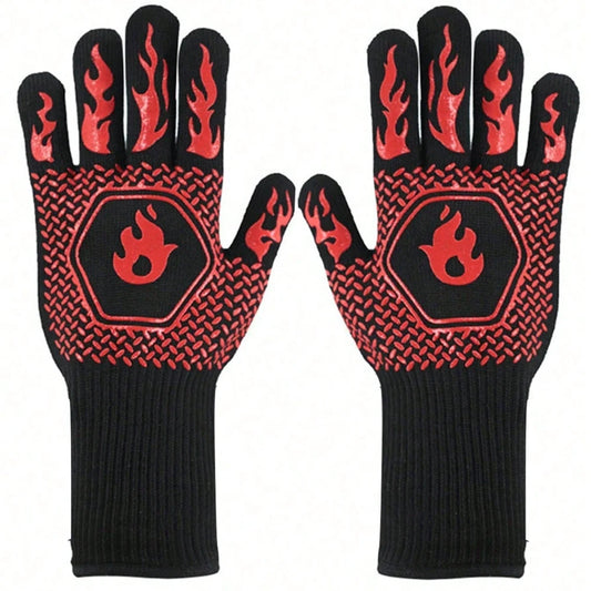 2PCS 500 Heat-insulating Resistant Oven Glove