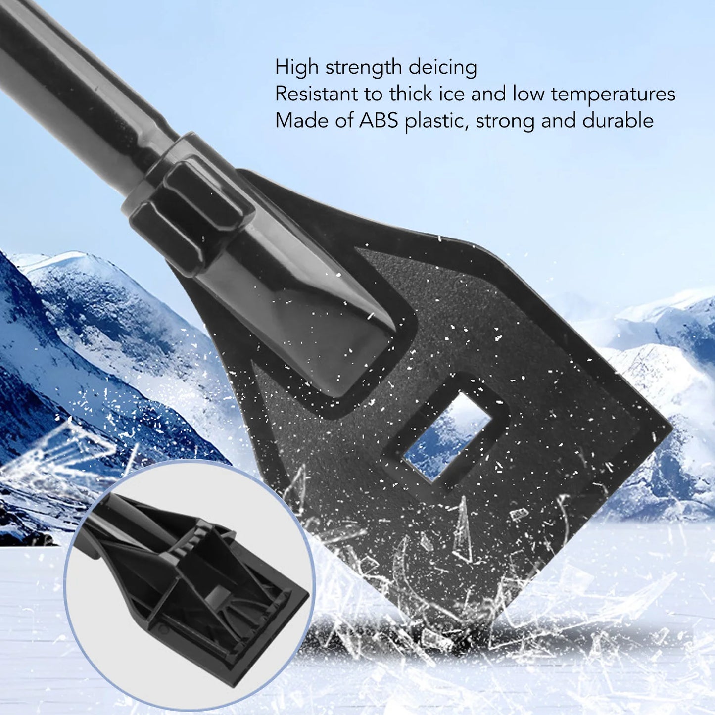 Stainless Steel Detachable Car Snow Removal Shovel
