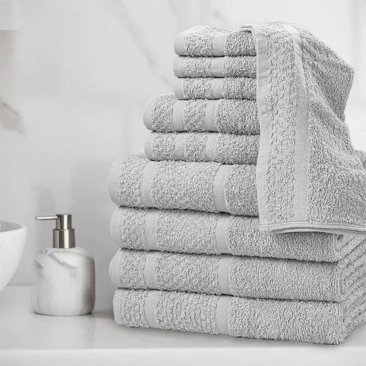 10 Piece Towel Set with Upgraded Softness & Durability