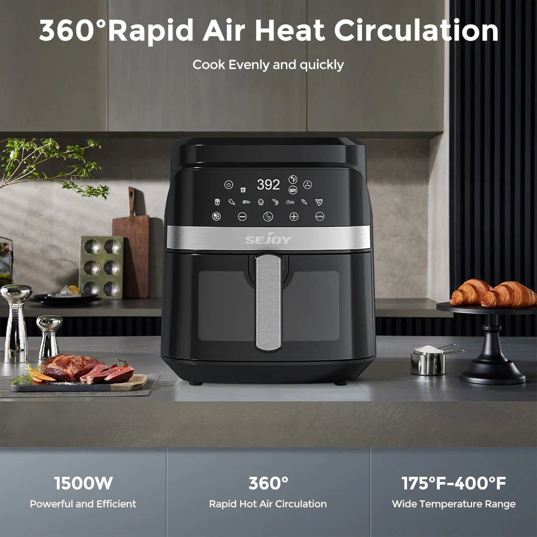 8-in-1, 6L  Electric Air Fryer