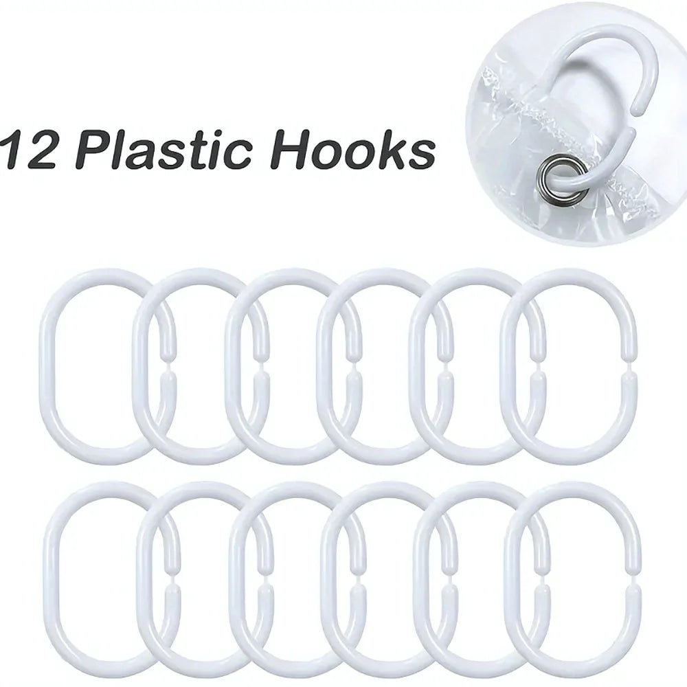 3D Pebble Pattern Shower Heavy-Duty Curtain Liner