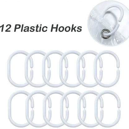 3D Pebble Pattern Shower Heavy-Duty Curtain Liner