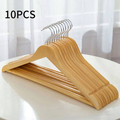 5/10/20/30PCS Seamless Solid Wood Hangers