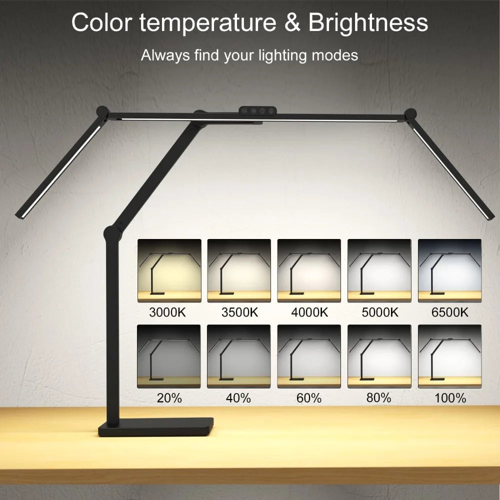 36W 3000LM Ultra Bright Architect Desk Lamp with Base