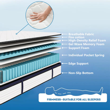 Gel Memory Foam Hybrid Mattress
