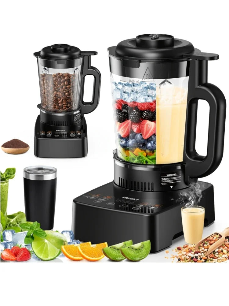 Heavy Duty Auto Clean Professional Blender 55oz Glass Jar & To-Go Cup