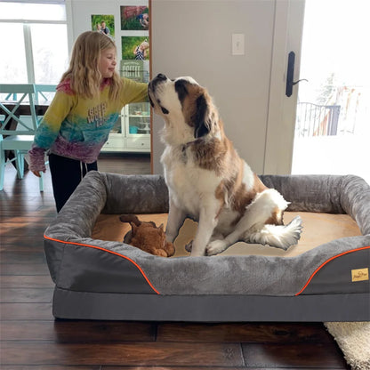 Jumbo Memory Foam Waterproof Orthopedic Dog Sofa