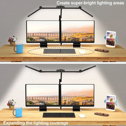 24W Ultra Bright Auto Dimming Led Desk Lamp with Clamp