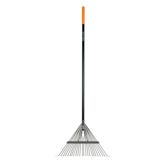 62" Garden Rake with Metal Tines & Fiberglass Handle