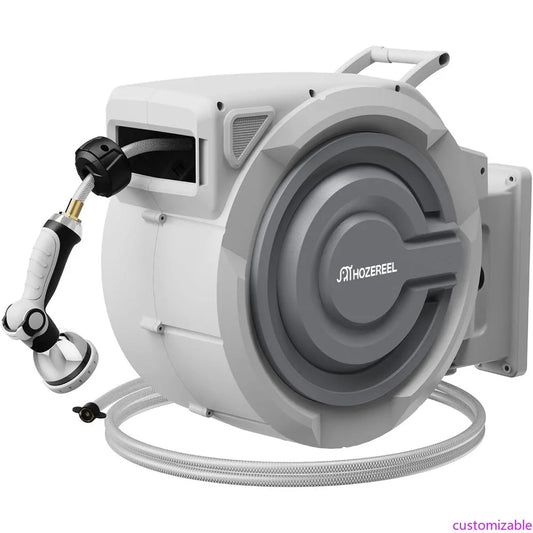 100-Foot Automatic Wall Mount Retractable Garden Hose Reel