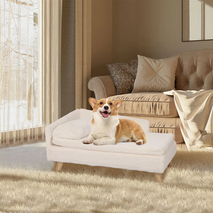 Elevated Nordic Pet Bed with Cozy Pad