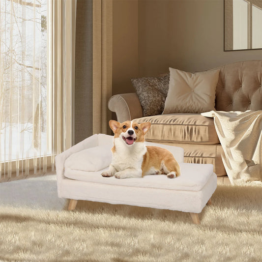 Elevated Nordic Pet Bed with Cozy Pad