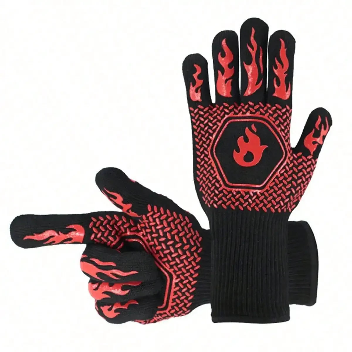 2PCS 500 Heat-insulating Resistant Oven Glove